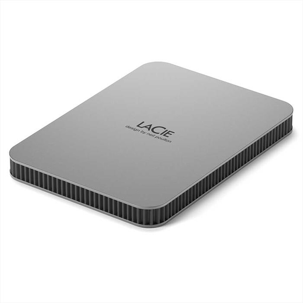 "LACIE - Hard disk esterno 5TB MOBILE DRIVE V2 USB-C-Argento lunare"