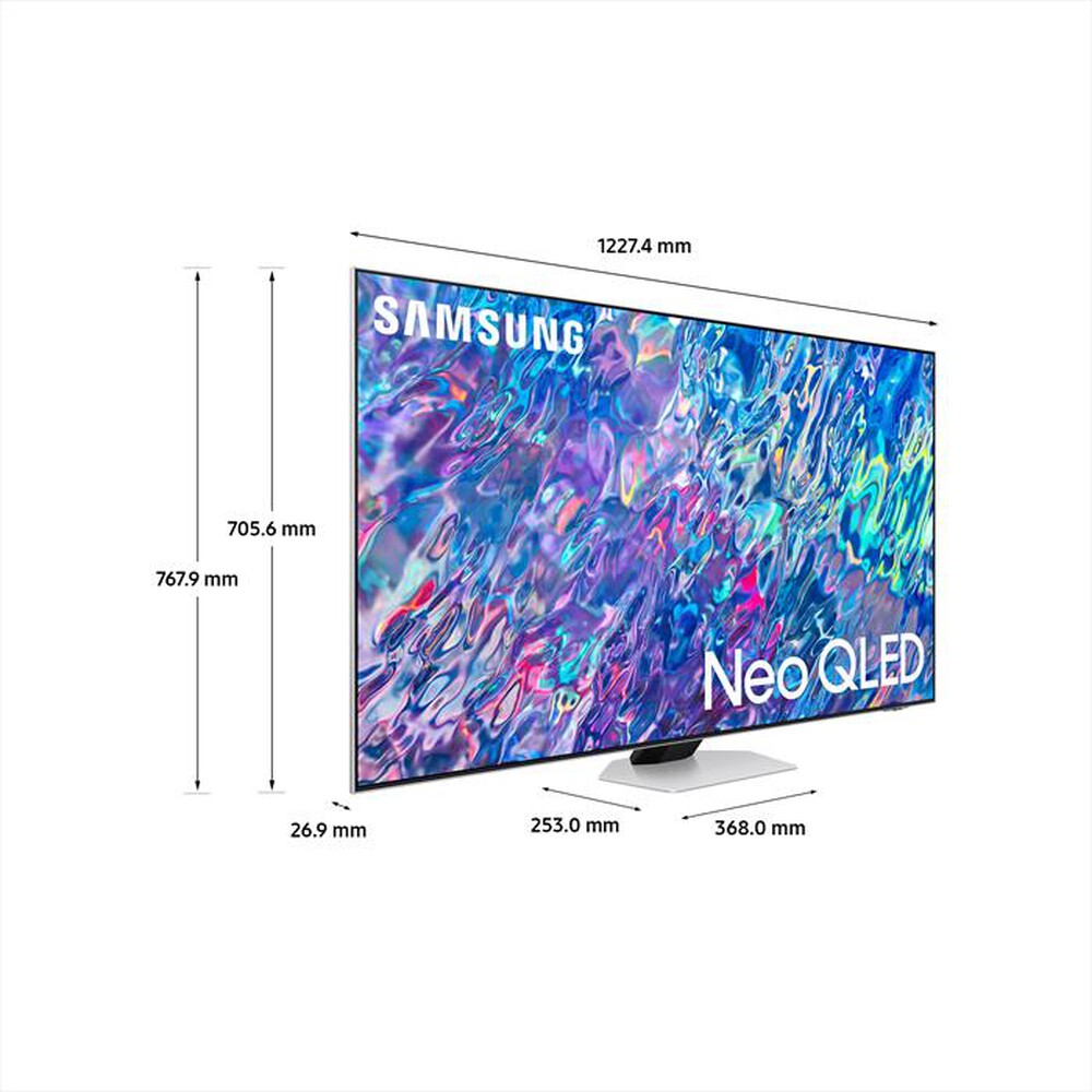 "SAMSUNG - Smart TV Neo QLED 4K 55” QE55QN85B-Bright Silver"
