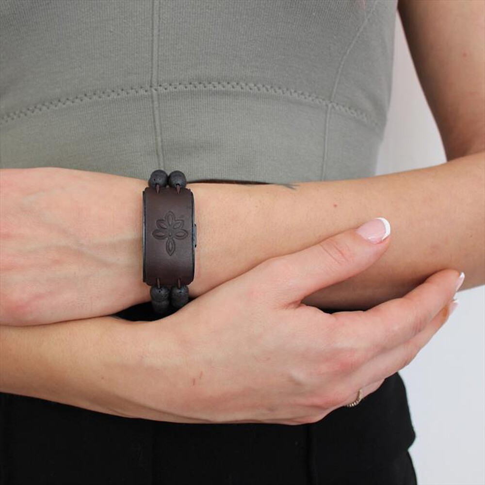 Immagine del prodotto MYLUMI - Bracciale wellness SHAMBALLA PLUS-Lava Nera Grande-Lava Nera Grande