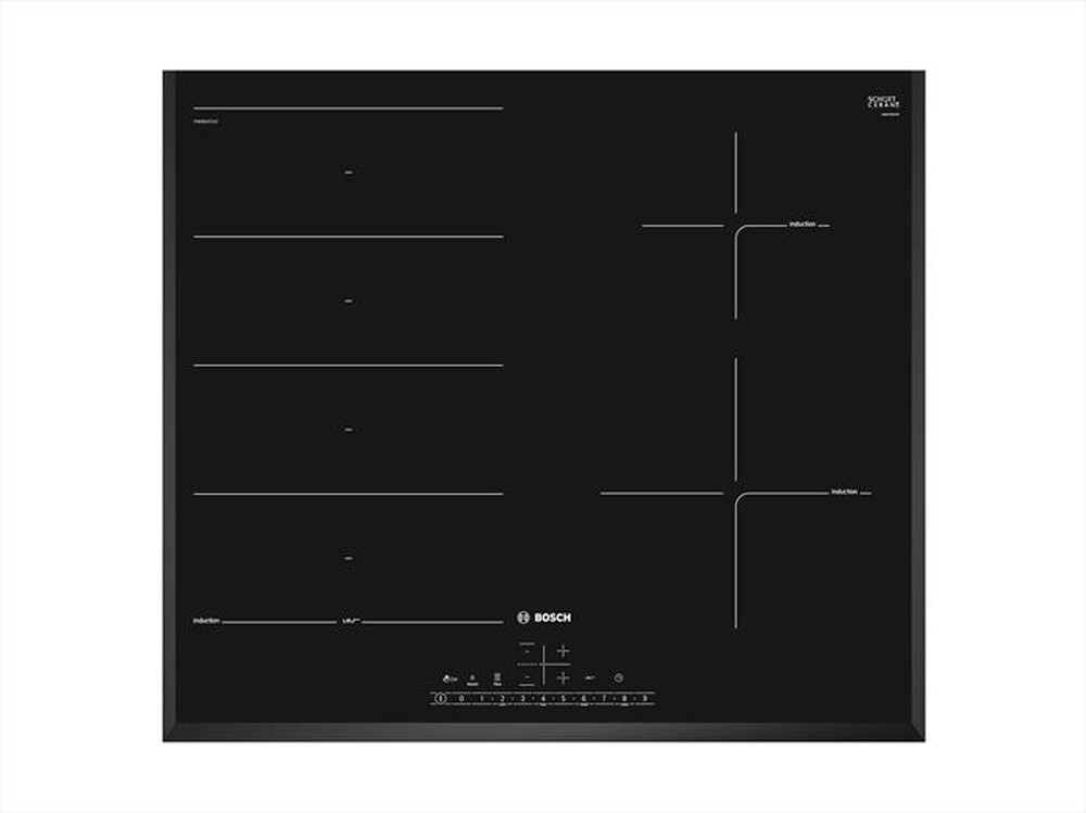 "BOSCH - Piano cottura induzione PXE651FC1E 59,2 cm-Nero"