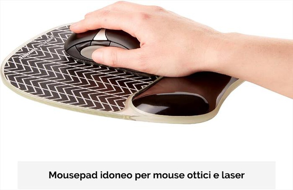 "FELLOWES - MOUSE PAD GEL XPOLSI PN-Bianco e nero"