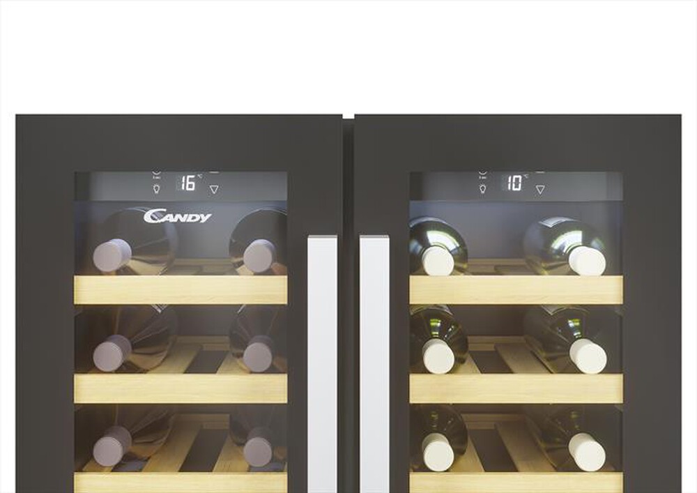 "CANDY - Cantinetta CCVB 60D/1 Classe G 38 bottiglie-Nero"