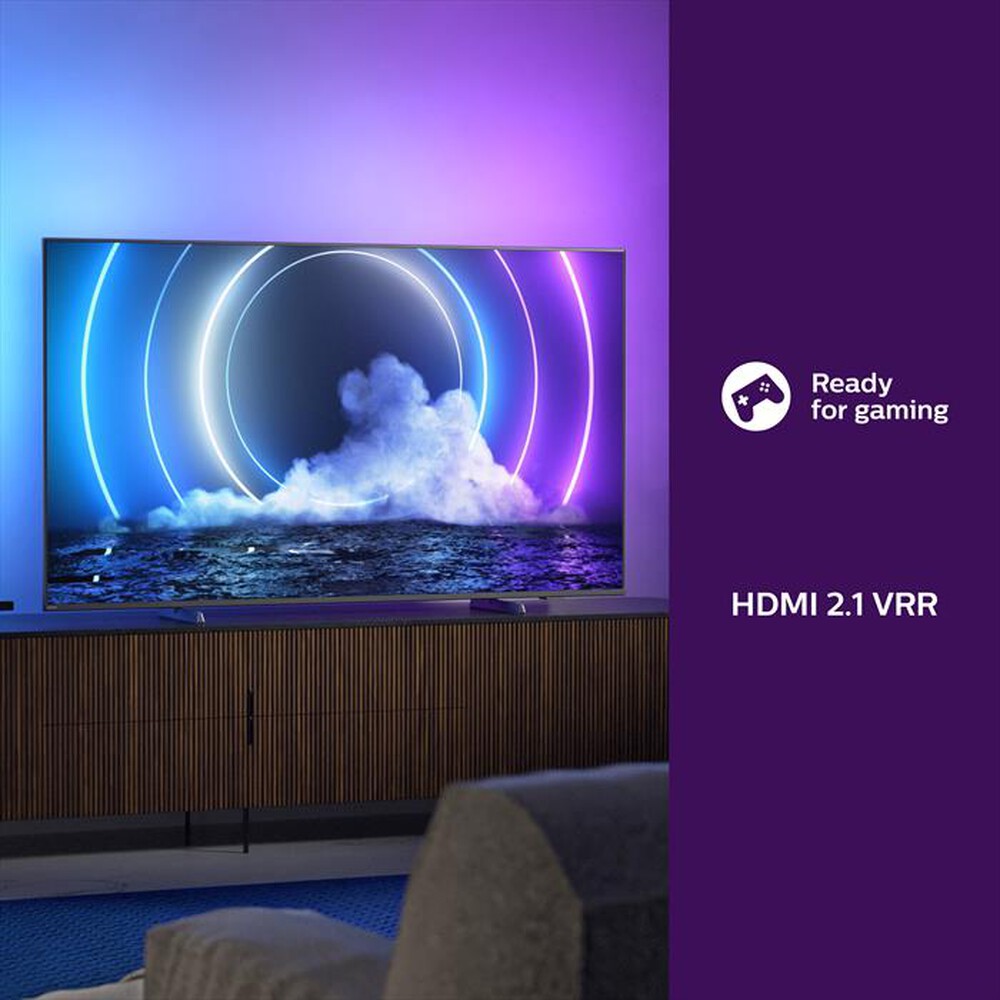 "PHILIPS - SMART TV MINILED AMBILIGHT 4K 75\" 75PML9506/12-Silver"