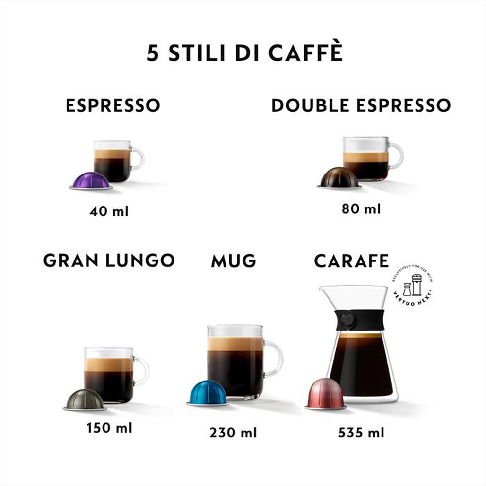 "KRUPS - Macchina da caffè XN9105 Vertuo Next Nespresso-Rosso ciliegia"