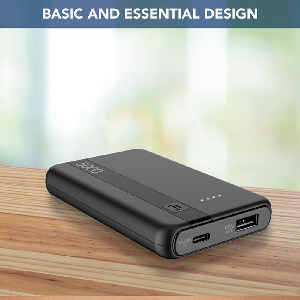 Immagine del prodotto CELLULARLINE - Powerbank PBENTRY5000K-Nero