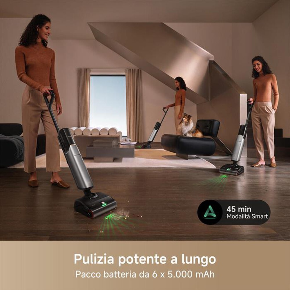 "MOVA - Scopa ricaricabile X4VIMPRO-Nero / Oro"