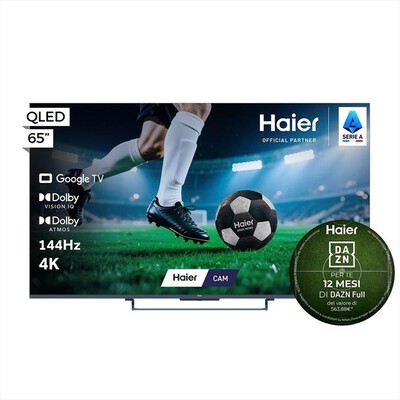 HAIER - Smart TV QLED 4K 65" UltraSense AI H65S90GUX-Nero