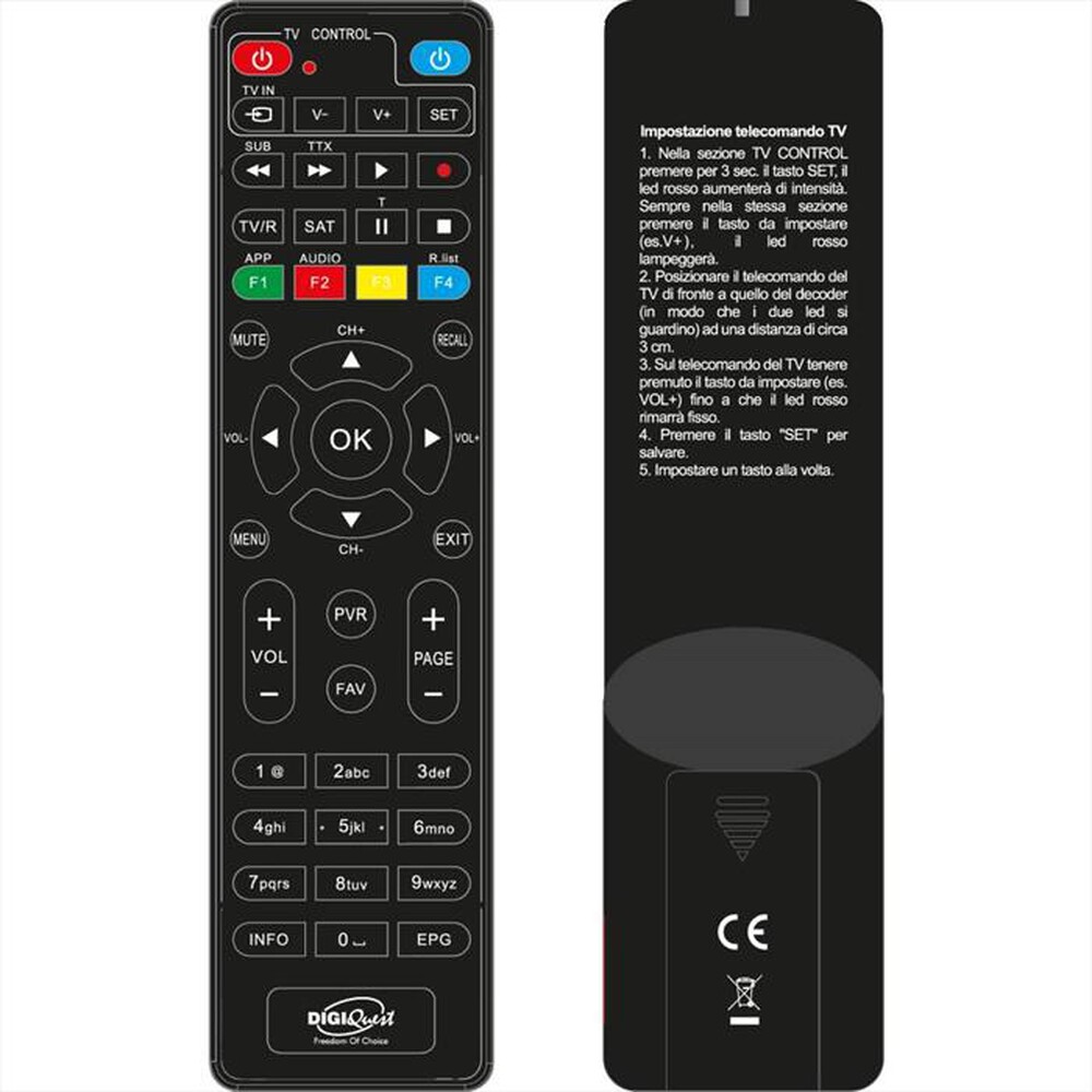 Immagine del prodotto DIGIQUEST - Decoder digitale TIV&Ugrave;SAT Q10 CLASSIC-Nero