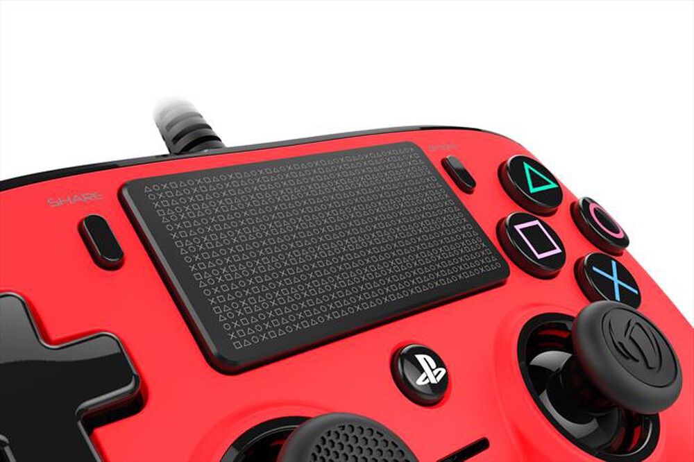 "NACON - NACON PS4 PAD RED WIRED-Rosso"