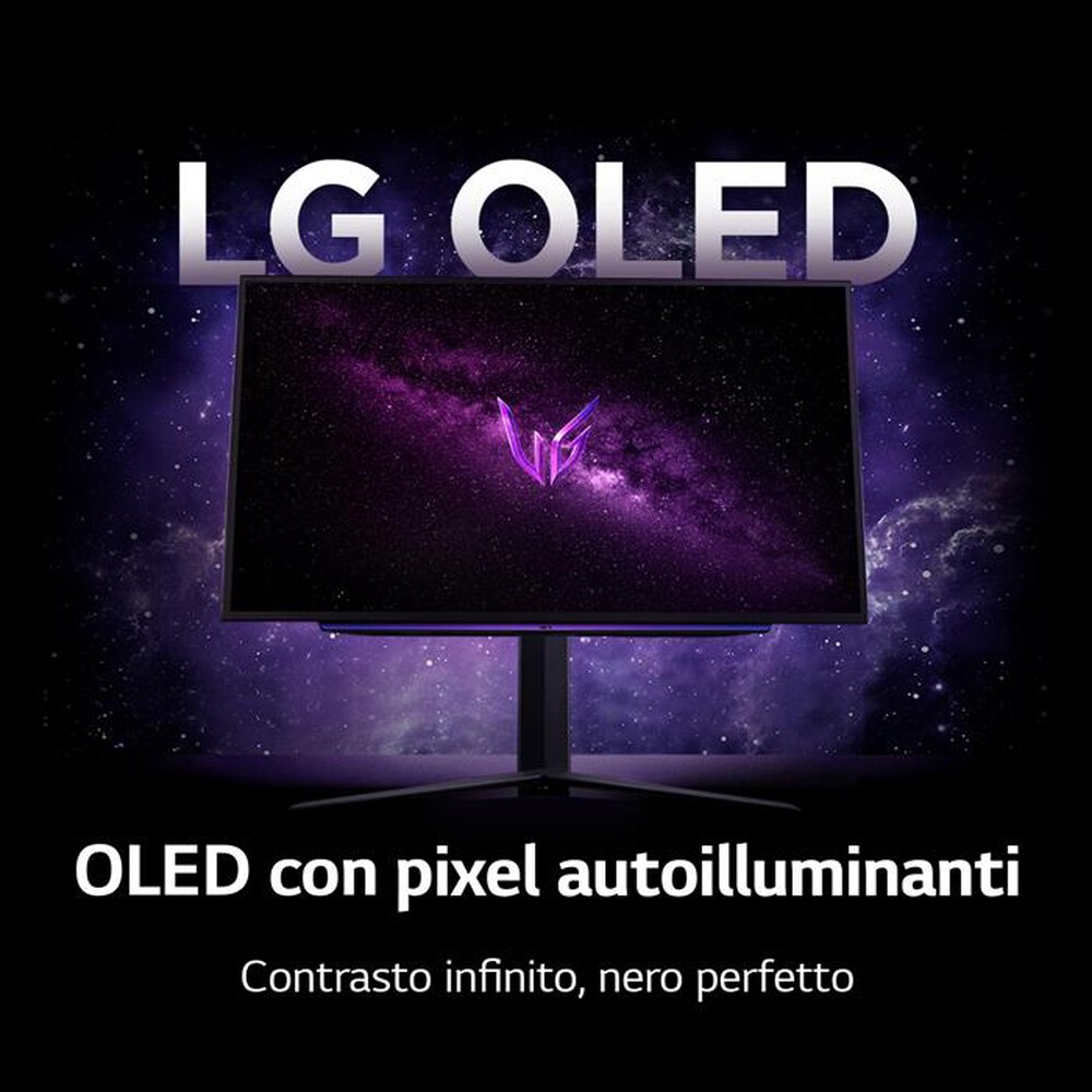 "LG - Monitor OLED 26,5\" 27GS95QE-Nero"