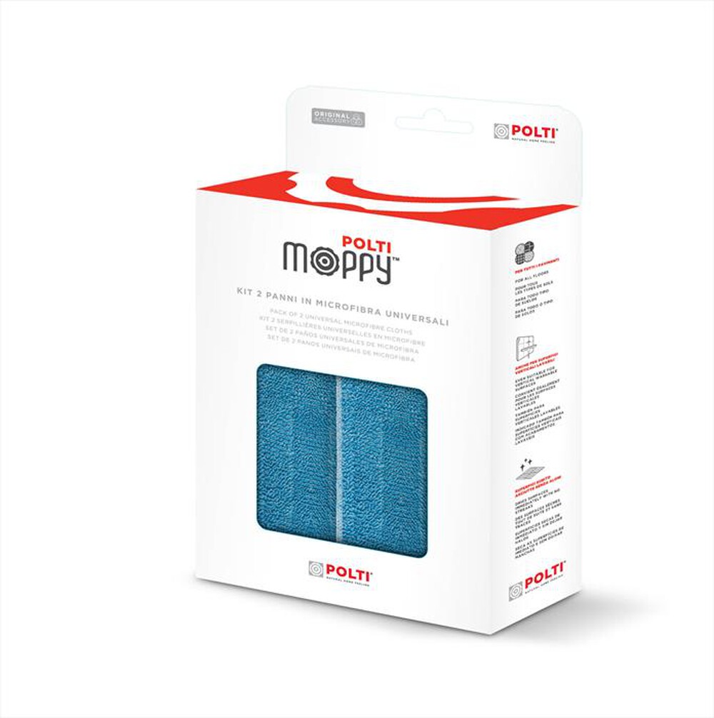 Immagine del prodotto POLTI - Moppy Kit 2 panni microfibra universale PAEU0342