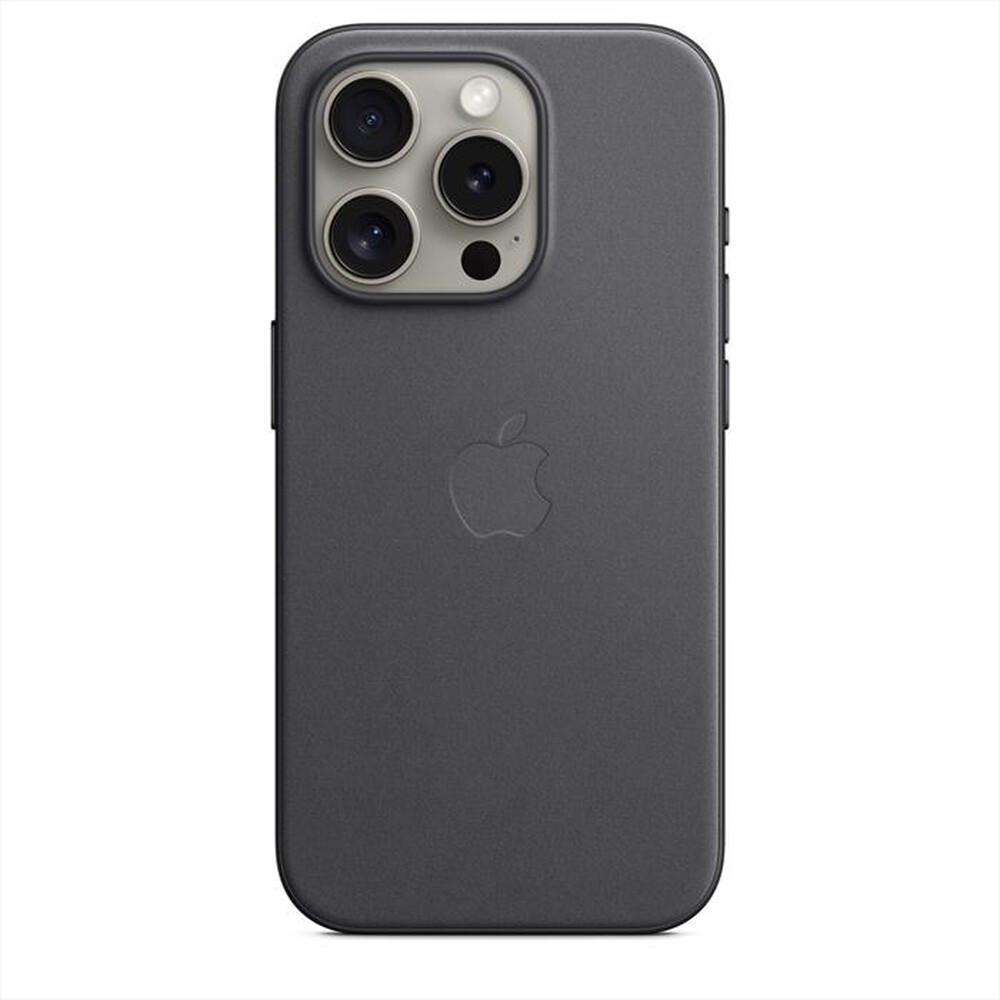 "APPLE - Custodia MagSafe tessuto iPhone 15 Pro-Nero"