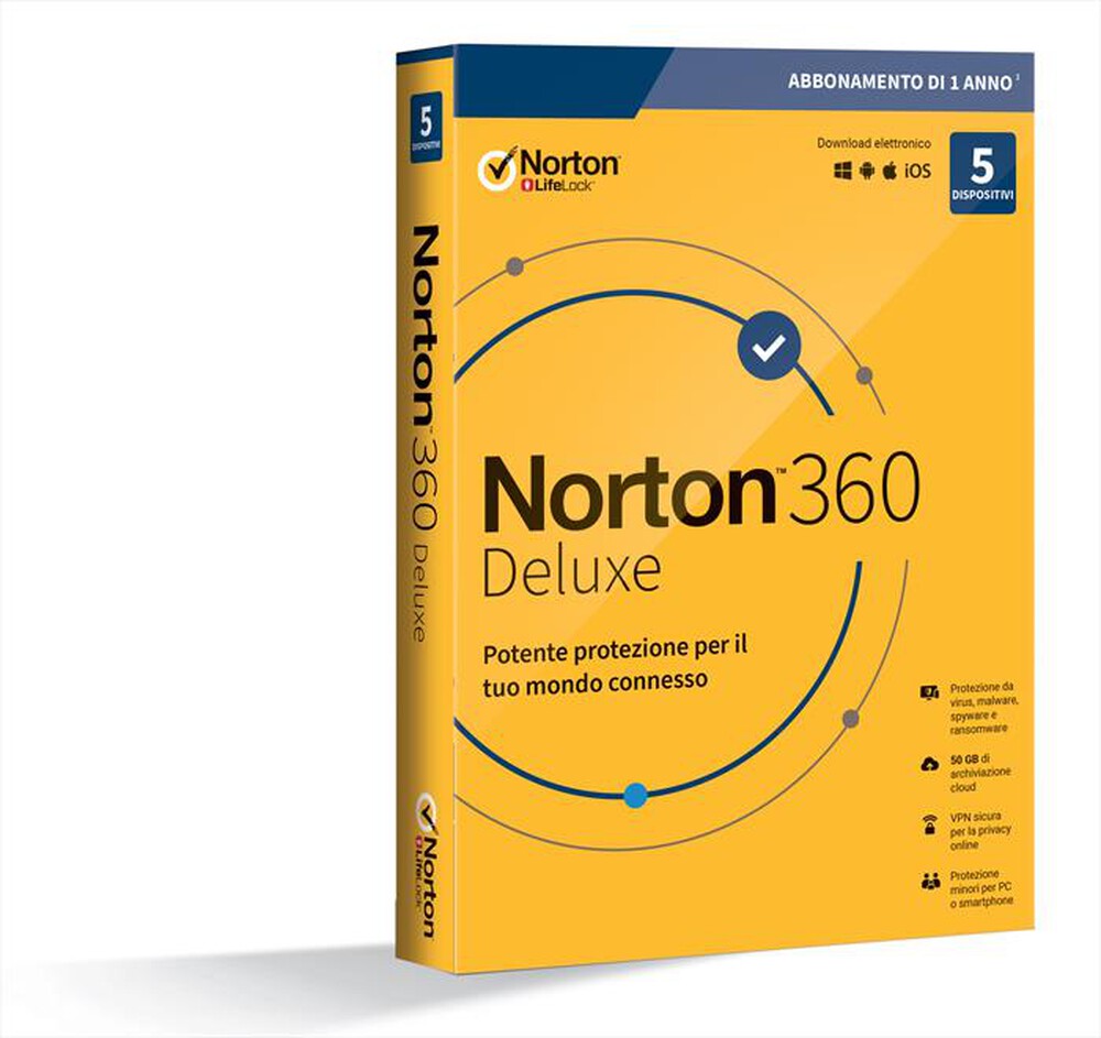 "NORTON - Norton 360 Deluxe 2020 - 5Disp 12M 50GB - "