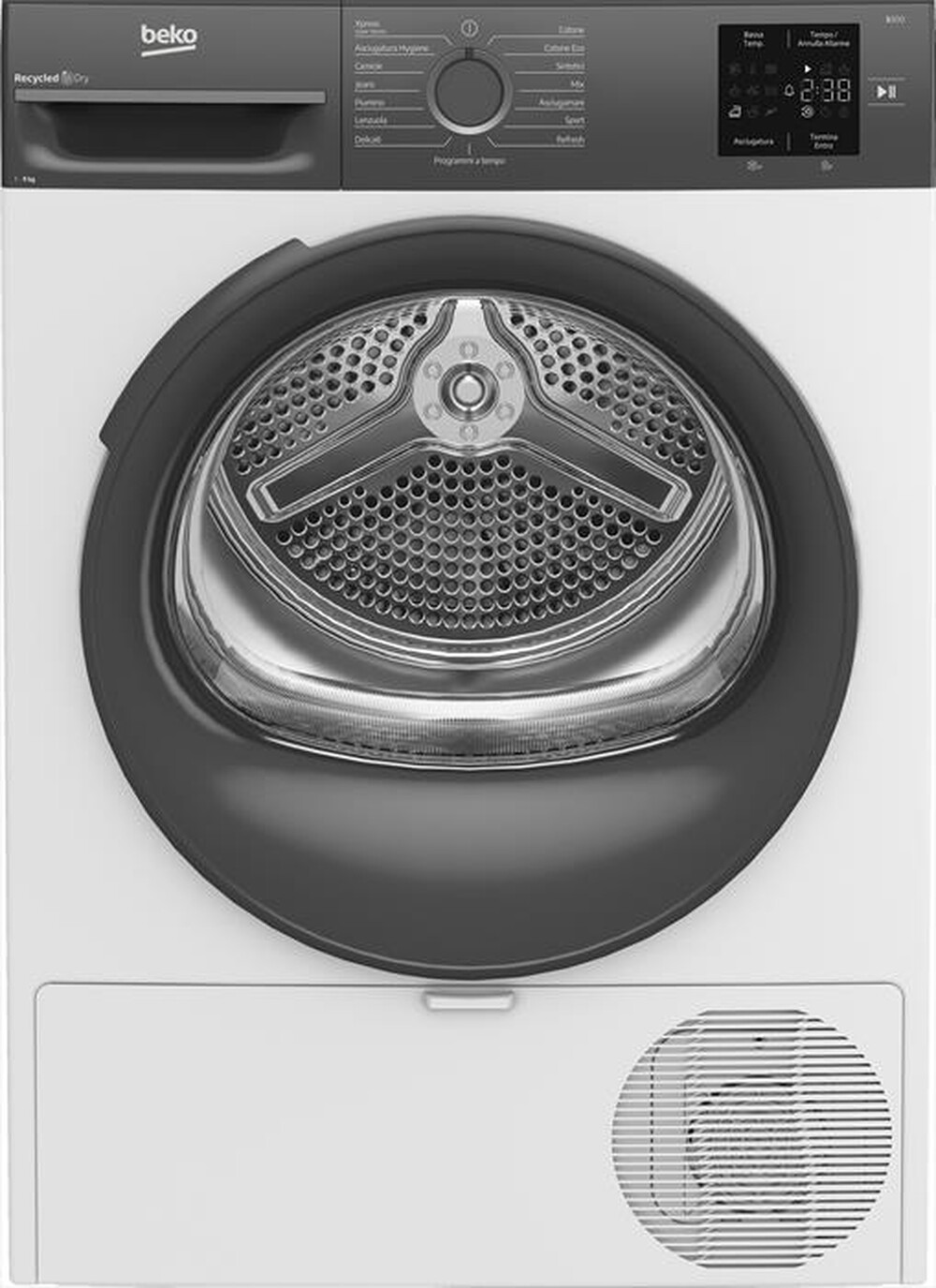 Immagine del prodotto BEKO - Asciugatrice BMTEU93EA 9 Kg Classe D-Grigio, Bianco