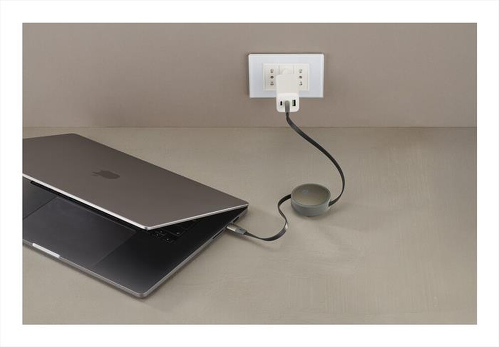 Immagine del prodotto CELLULARLINE - CAVO USB-C/USB-C RETRAIBILE-Grigio