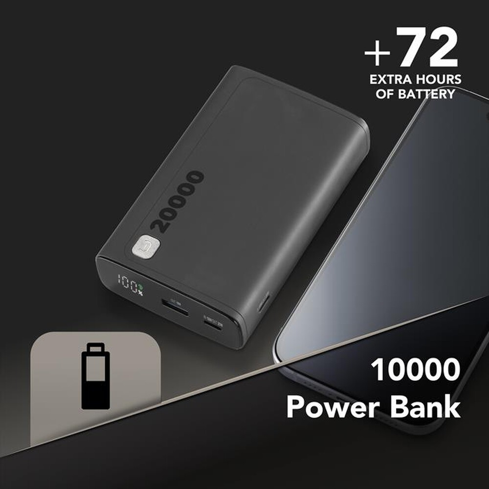 Immagine del prodotto CELLULARLINE - Powerbank PBENTRY10000K-Nero