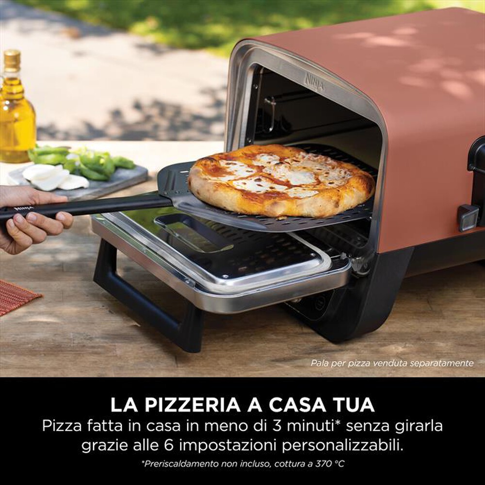 "NINJA - Forno elettrico da esterno pizza/arrosti Woodfire-Rame"