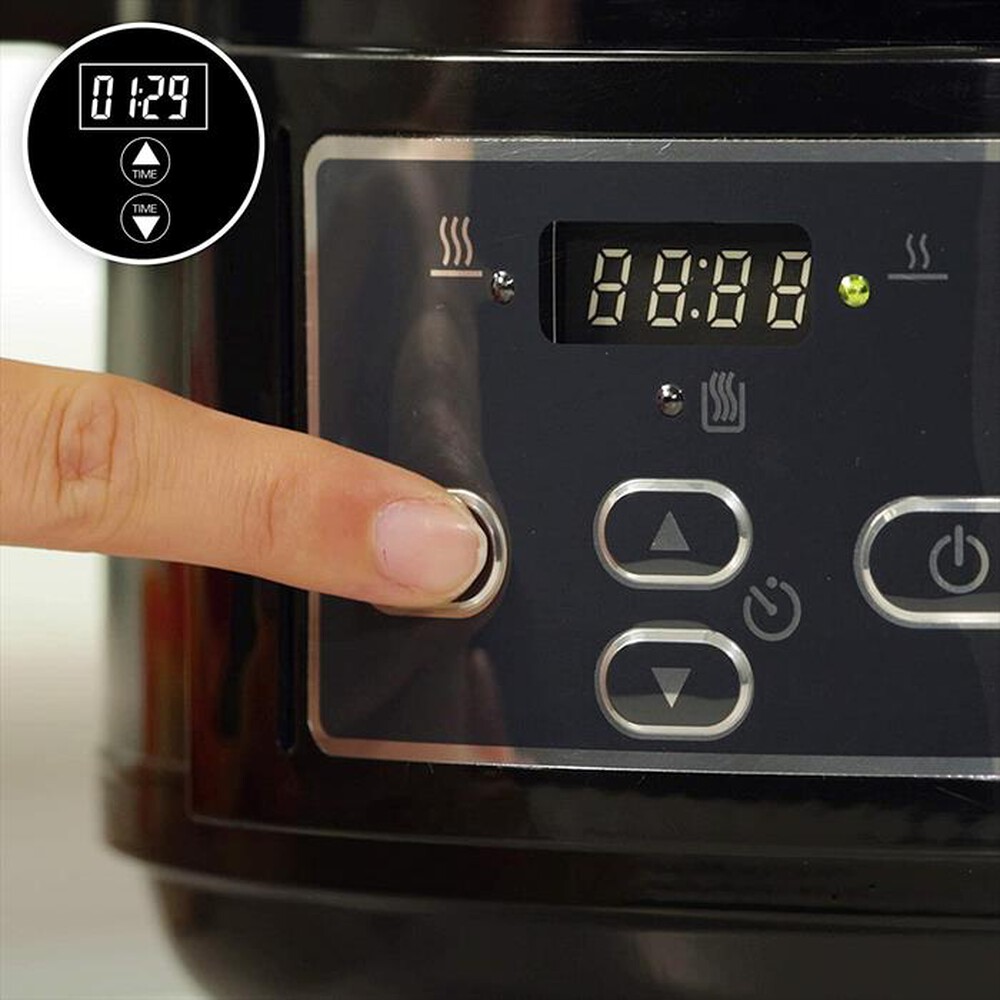 "Crock Pot - SLOW COOKER 4,7 LT COPERCHIO CERNIERA-Black"