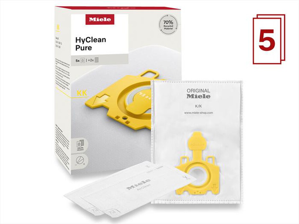 Immagine del prodotto MIELE - KK HYCLEAN Sacchetto per la polvere-Bianco