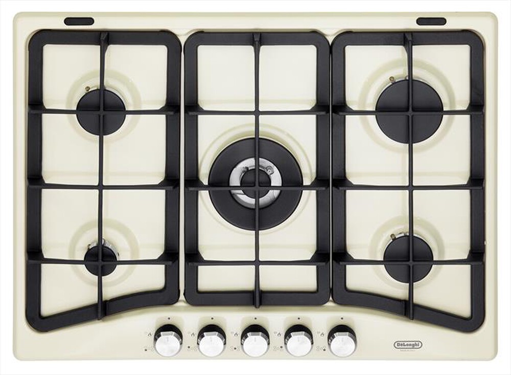 Immagine del prodotto DE LONGHI - Piano cottura a gas PFC 57 GH 5 fuochi 68cm-Crema