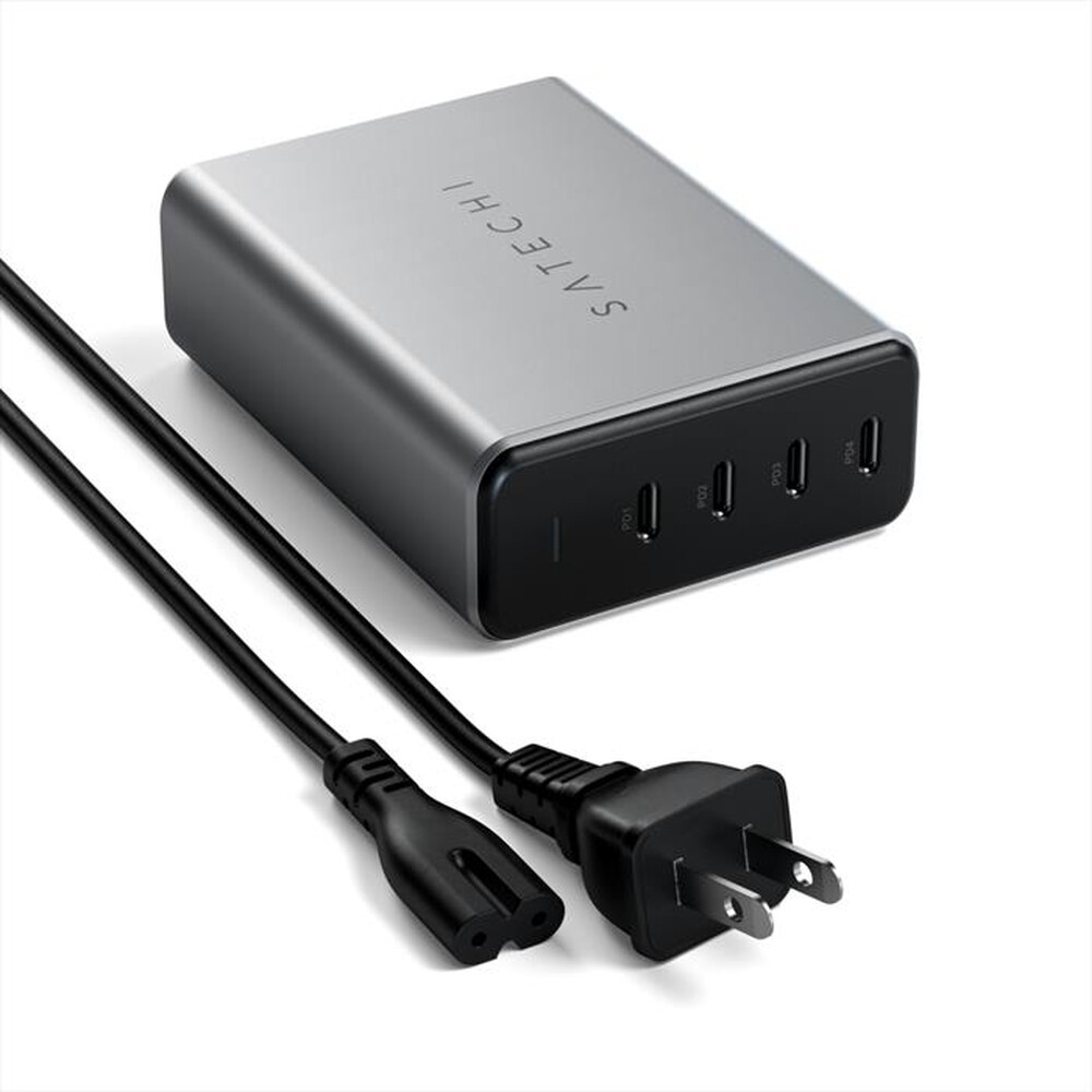 "SATECHI - CARICATORE GAN USB-C 165W 4 PORTE-grigio"