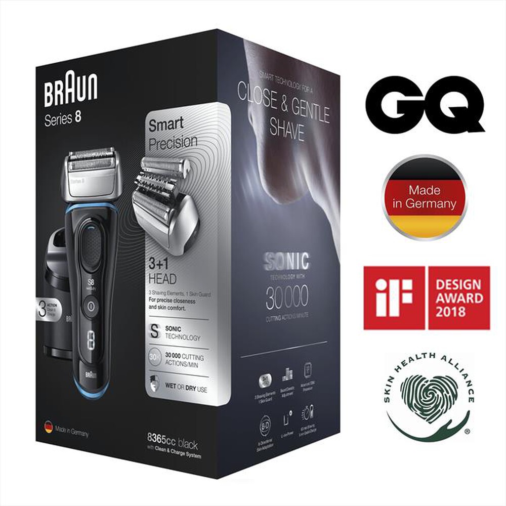 Immagine del prodotto BRAUN - Rasoio SERIES 8 8365CC-Nero
