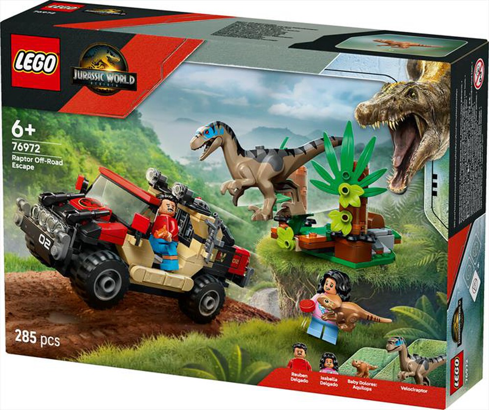 Immagine del prodotto LEGO - JURASSIC WORLD Fuga da Raptor su fuoristrada 76972