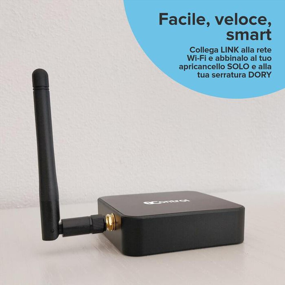 "1 CONTROL - Apricancello e controllo SOLO GEN 2+LINK-Black"