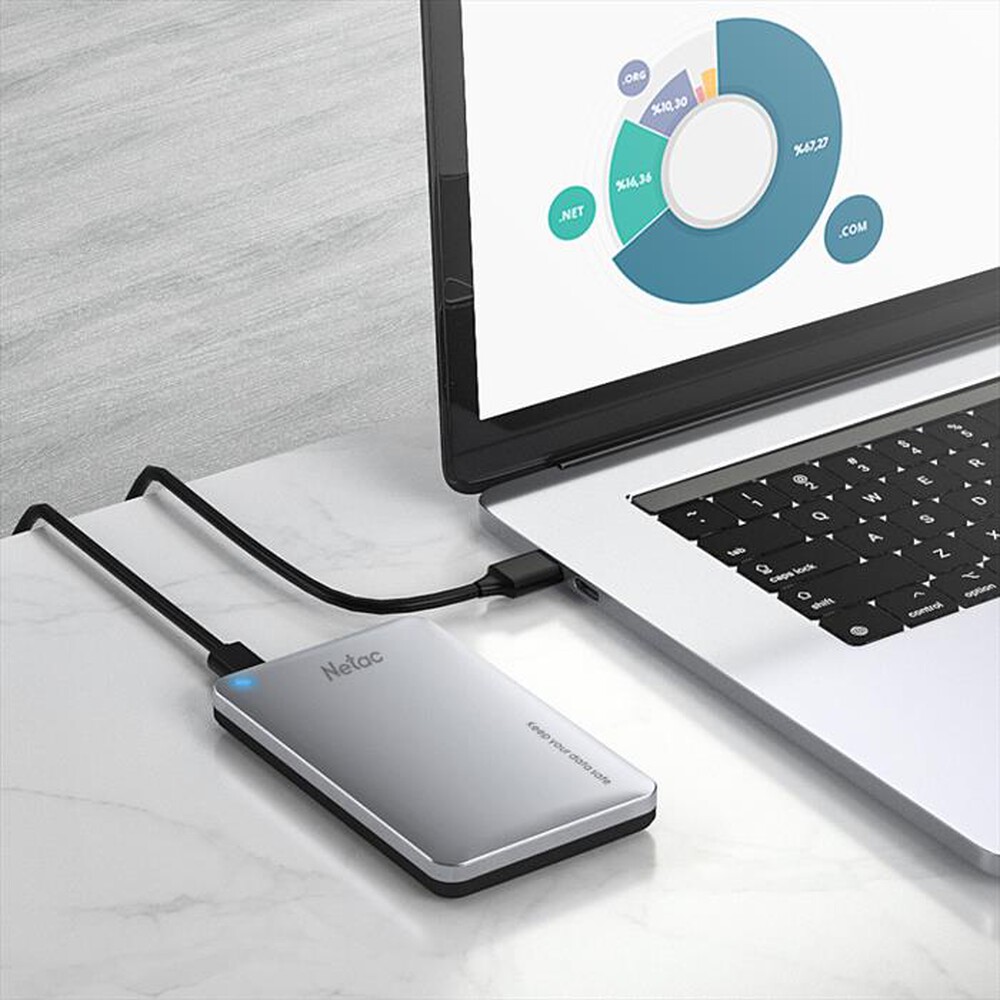 Immagine del prodotto NETAC - CABINET ENCLOSURE ALLUM. PER 2.5 SATA USB 3.0/ C-C-ALUMINIO