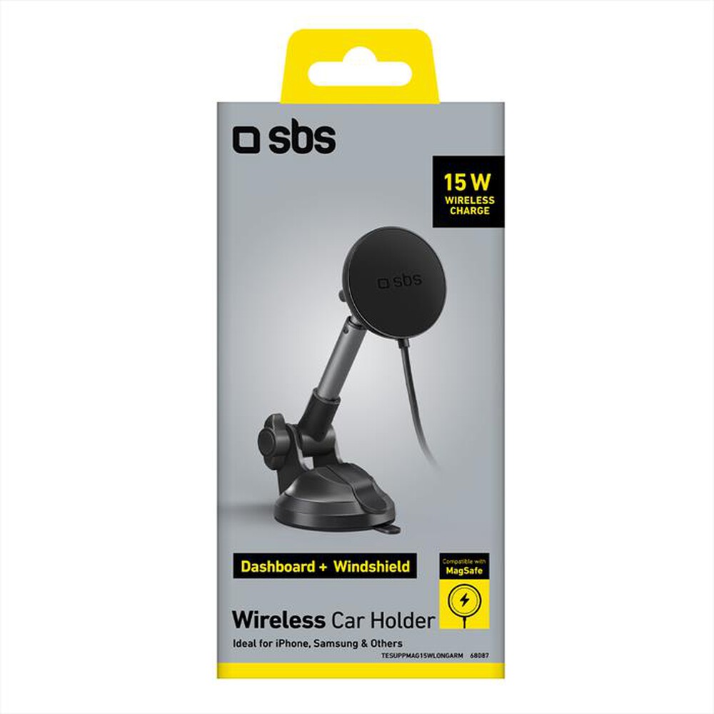 Immagine del prodotto SBS - Supporto auto telescopico TESUPPMAG15WLONGARM-Grigio