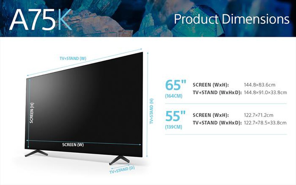 "SONY - Smart TV OLED 4K 65\" XR65A75KAEP-Nero"