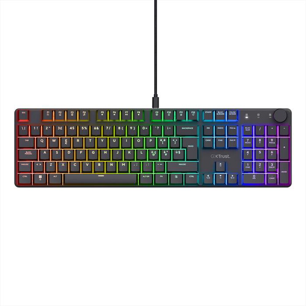 "TRUST - GXT866 TORIX MECHANICAL KEYBOARD IT-Black/RGB"