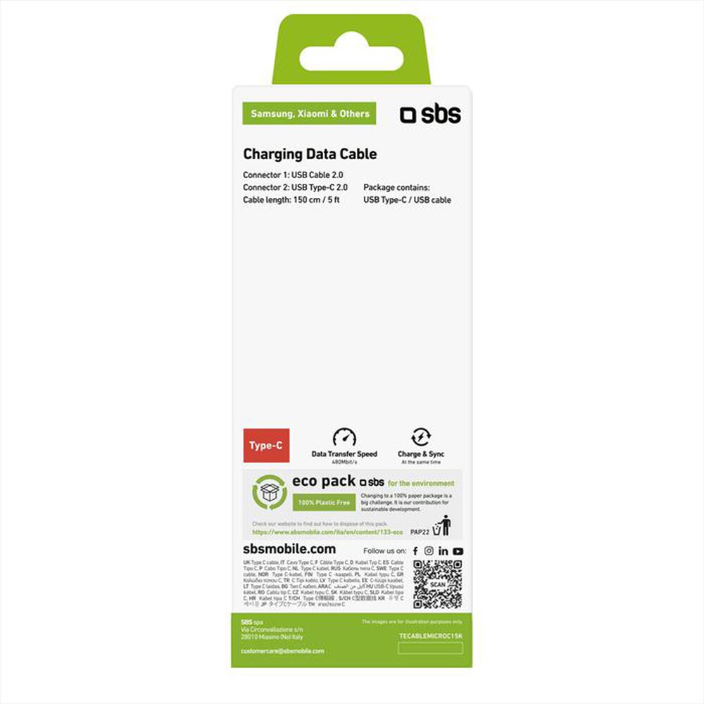 Immagine del prodotto SBS - TECABLEMICROC15K-Nero