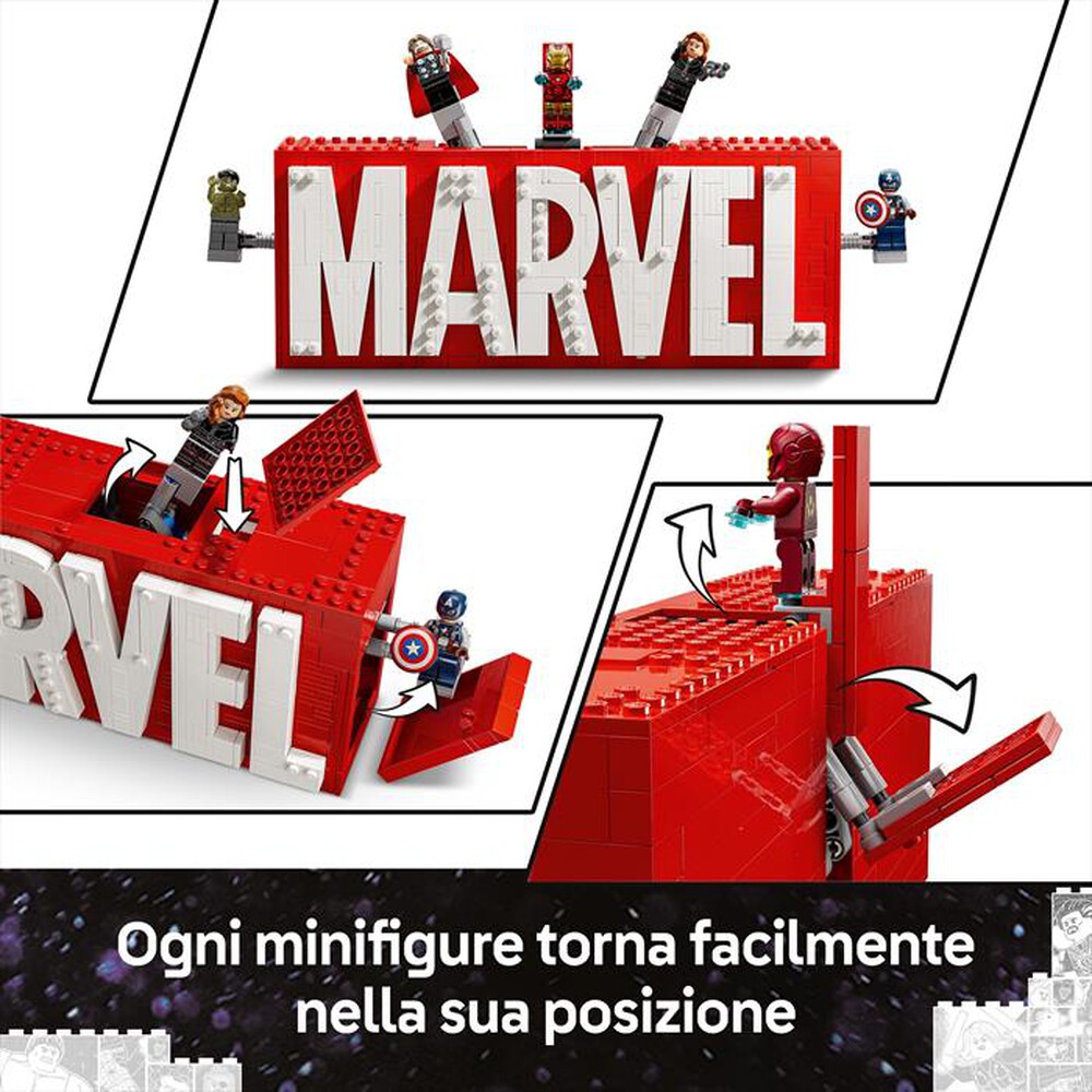 Immagine del prodotto LEGO - SUPER HEROES MARVEL Logo e Minifigure MARVEL 76313