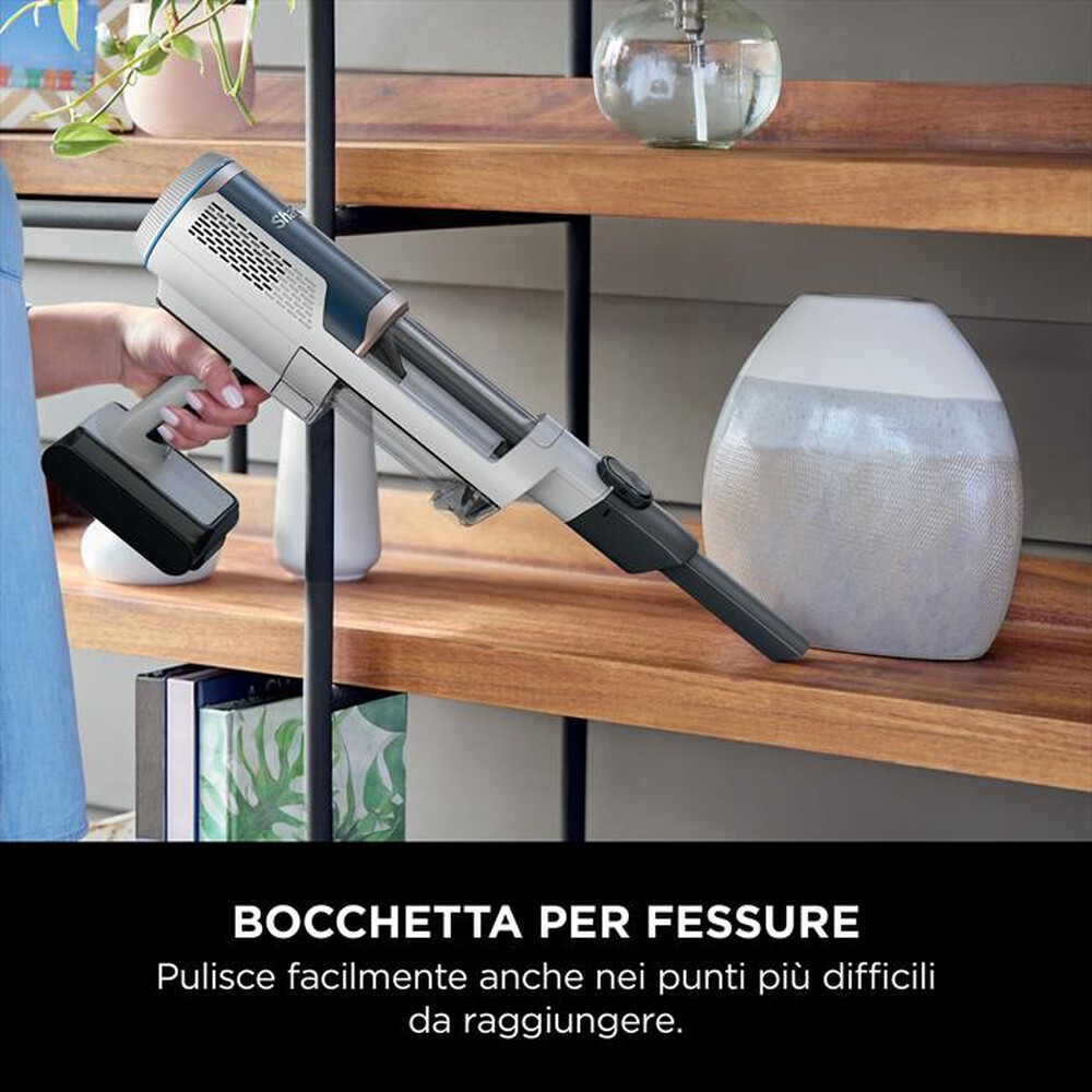 "SHARK - ASPIRAPOLVERE SENZA FILO FLOOR DETECT STICK-Bianco/Blu"