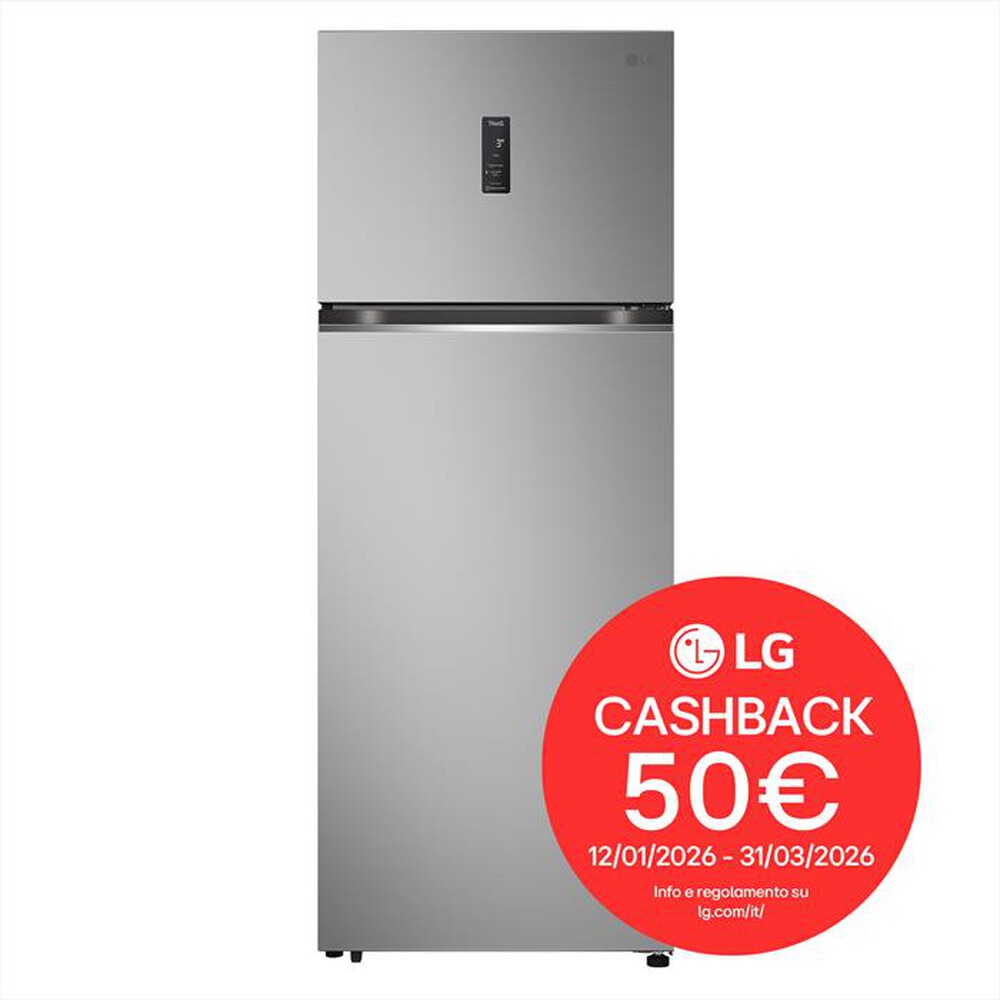 Immagine del prodotto LG - Frigorifero 2 porte GTBV44PYBKD Classe E 461L-Argento