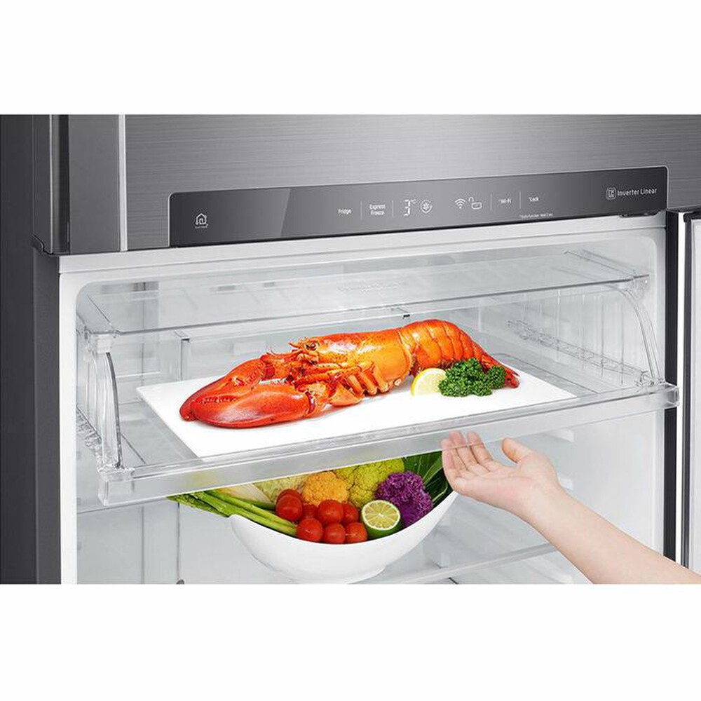 "LG - Frigorifero 2 porte GTF916PZPED Classe E 592L-Platino"
