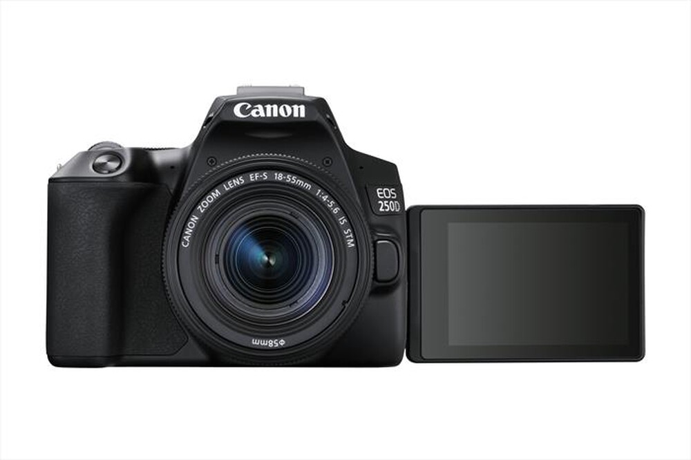 "CANON - FOTOCAMERA REFLEX EOS 250D + EF-S 18-55 IS STM-Black"