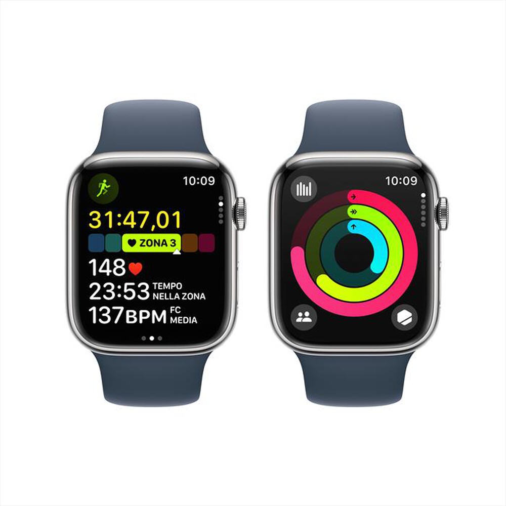"APPLE - Watch Series 9 GPS + Cellular Cassa 45mm - S/M-Blu Tempesta"