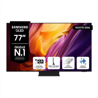 SAMSUNG - Smart TV OLED 4K AI 77" QE77S95HFTXZT-Graphite Black
