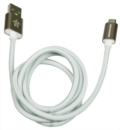 MEDIACOM - Cavo micro USB in corda-Grigio