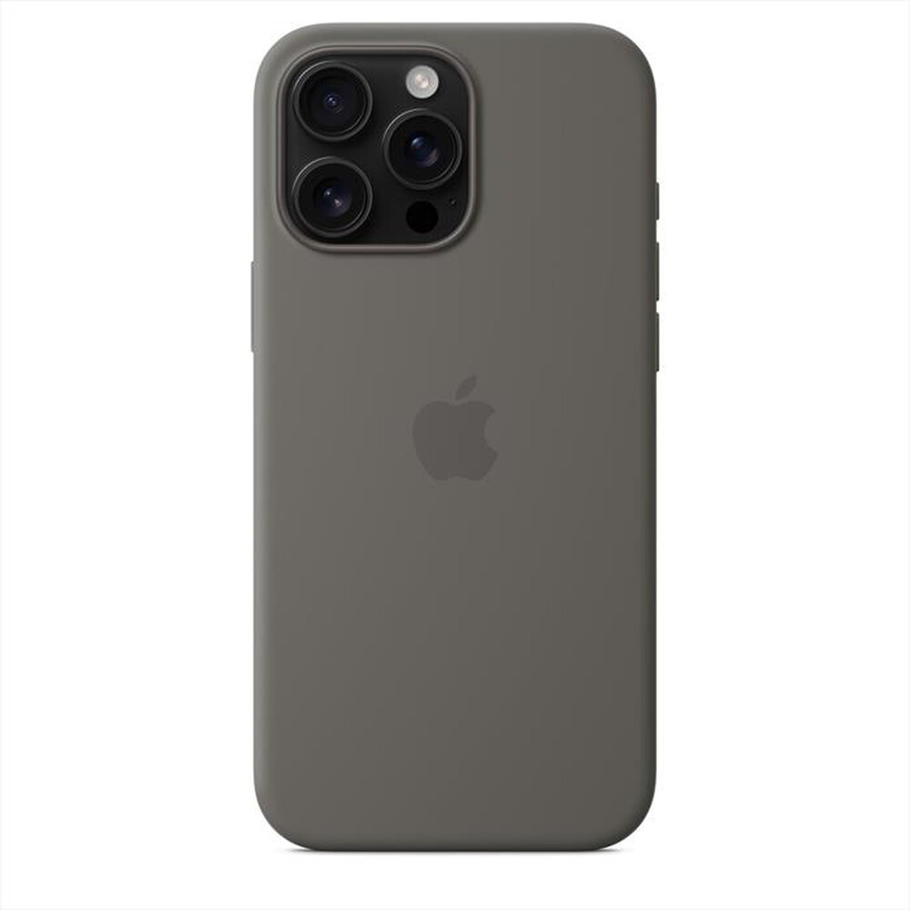 "APPLE - Custodia MagSafe in silicone per iPhone 16 Pro Max-Grigio Pietra"
