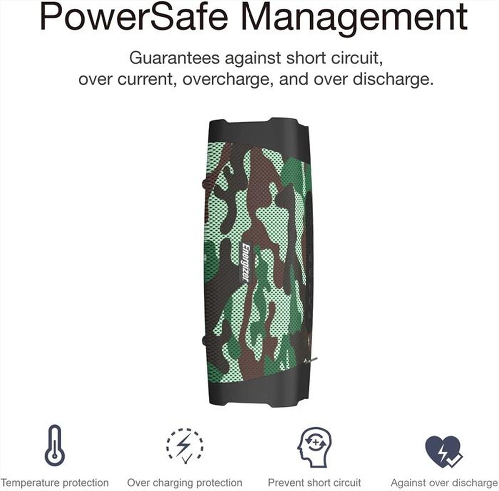 Immagine del prodotto ENERGIZER - BTS105 SPEAKER PORTATILE BLUETOOTH-MILITARE