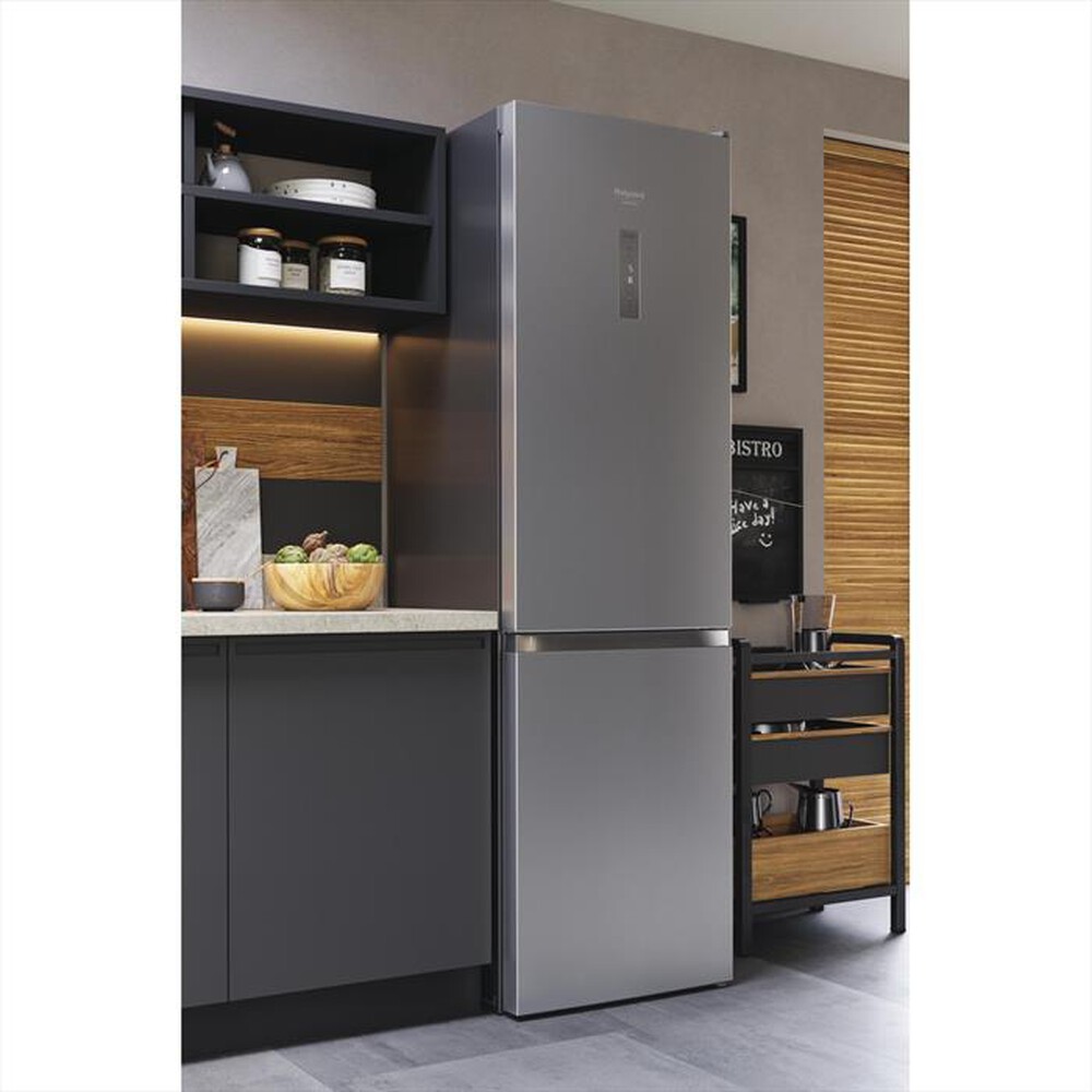 "HOTPOINT ARISTON - Frigorifero combinato HAFC9 TT43SX O3 Classe D-Acciaio inossidabile"