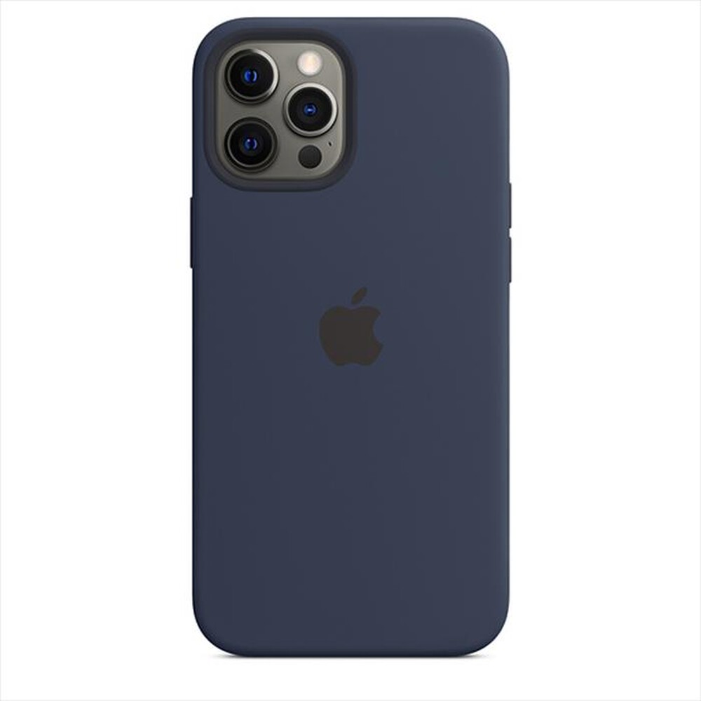 "APPLE - Custodia MagSafe in silicone per iPhone 12 Pro Max-Deep navy"