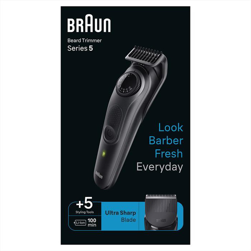 "BRAUN - Regolabarba BT5420-Nero"