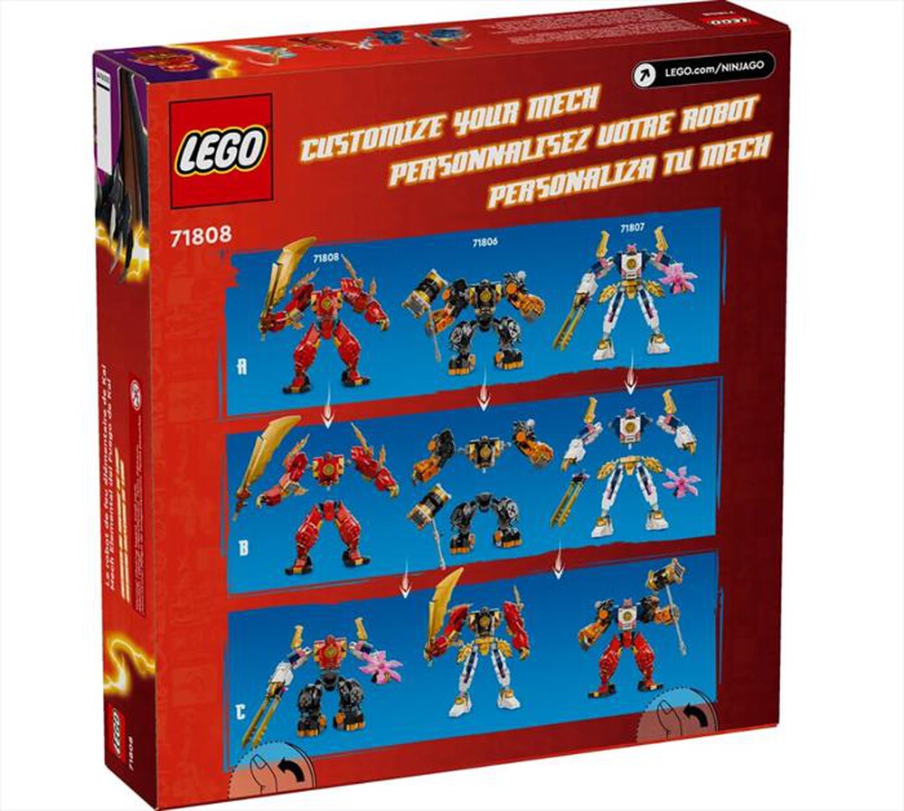 "LEGO - NINJAGO Mech elemento Fuoco di Kai - 71808-Multicolore"