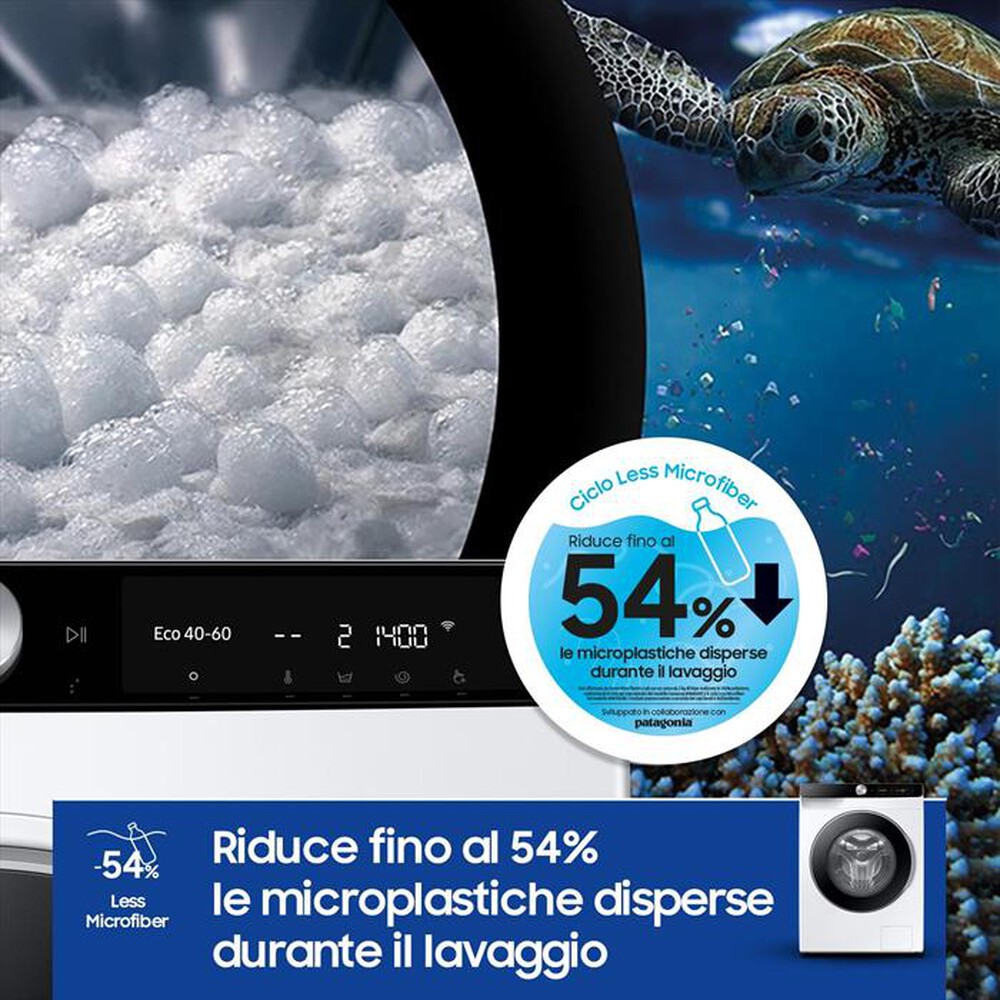 "SAMSUNG - Lavatrice WW90DG6U85LKU3 9 Kg Classe A-bianco"