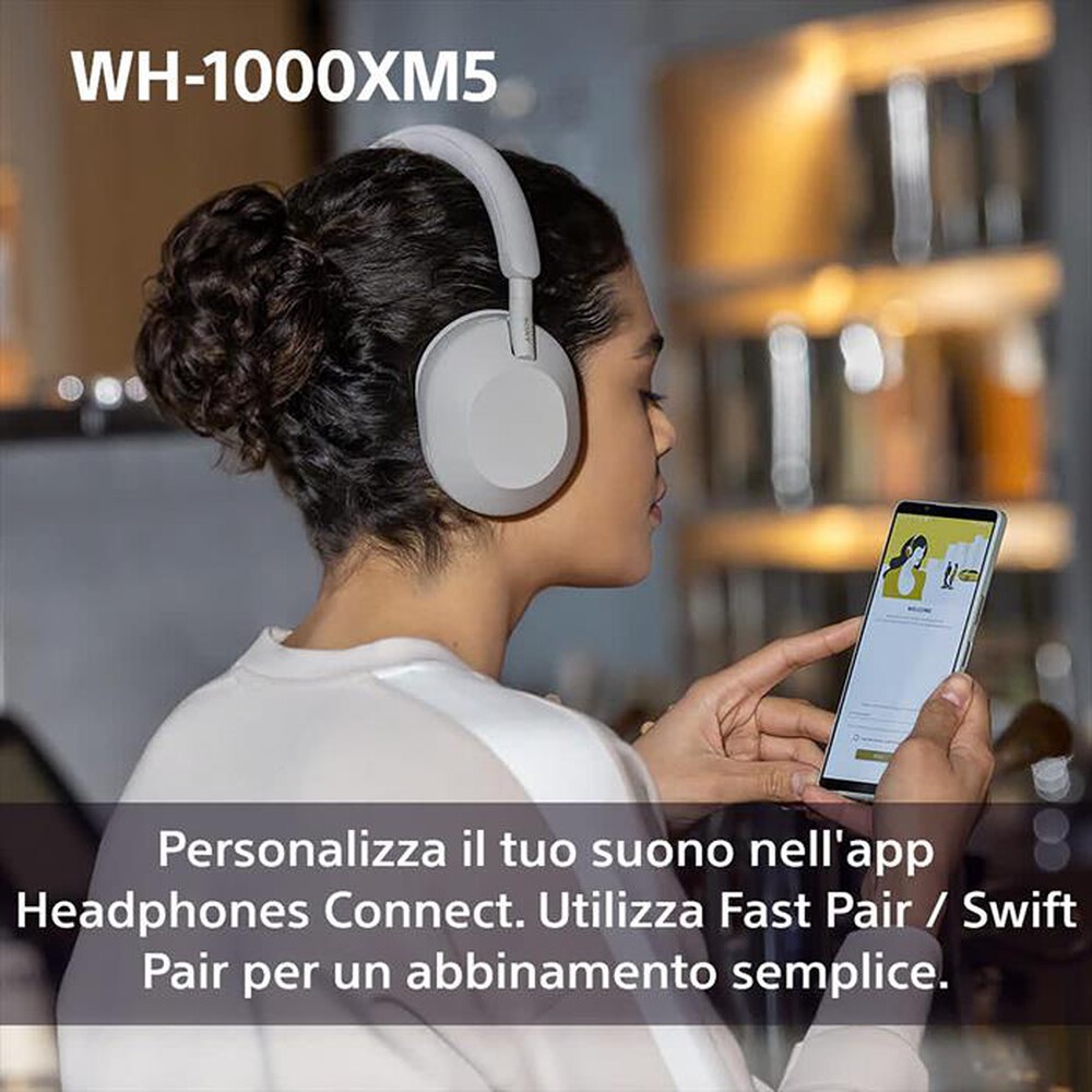"SONY - Cuffie wireless WH1000XM5B.CE7-Nero"