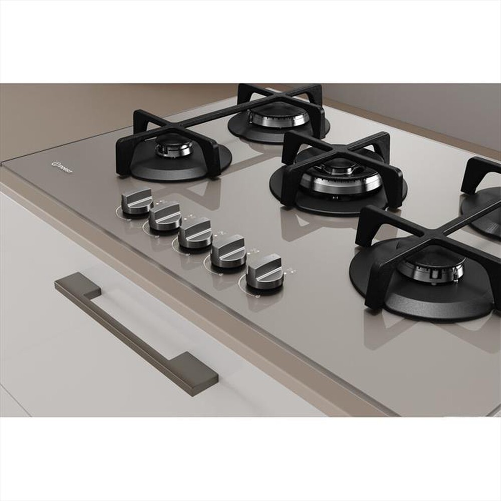 "INDESIT - Piano cottura a gas ING 72T/TD 5 fuochi 73cm-Tortora"